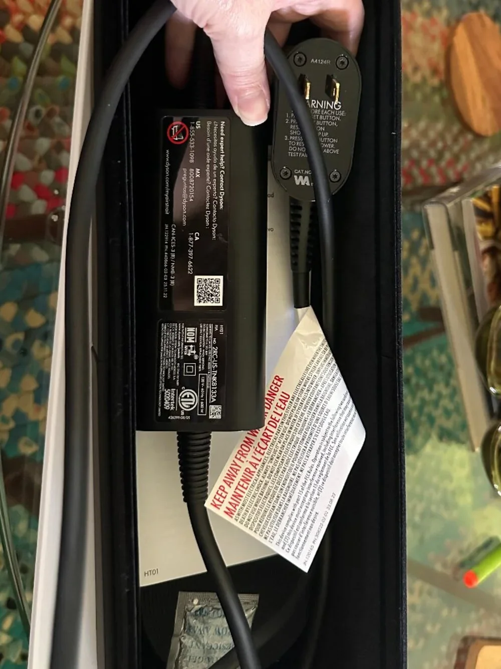 Dyson Airstrait Wet-to-Dry Straightener Jasper Plum HT01 Complete Box EUC